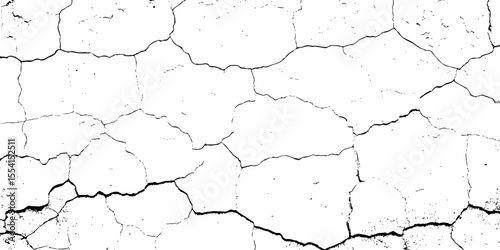 Abstract old wall grunge black and white concrete crack scratch in the pattern wall grunge texture background.