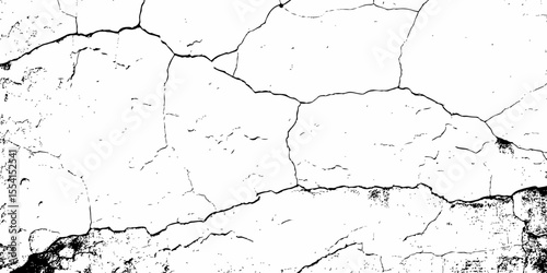 Abstract old wall grunge black and white concrete crack scratch in the pattern wall grunge texture background.