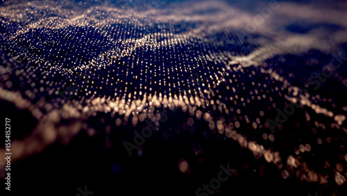 Abstract landscape with blurred foreground and background showing hills or mountains. Perfect for professional tech branding backgrounds, clean futuristic layout mockups