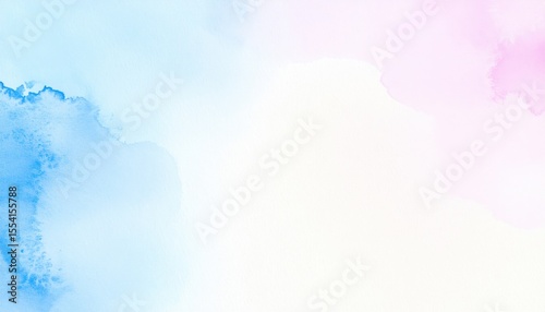 Abstract Watercolor Background With Blue And Pink Gradients