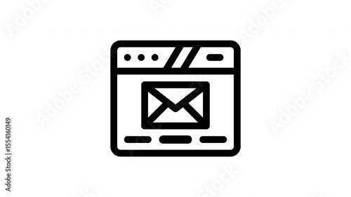 email minimalist stroke animation