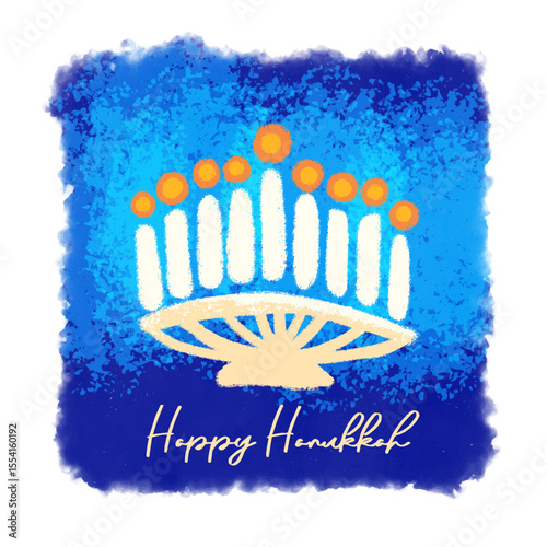 Hanukkah candlestick in the form of intertwining branches of an olive tree with buds.