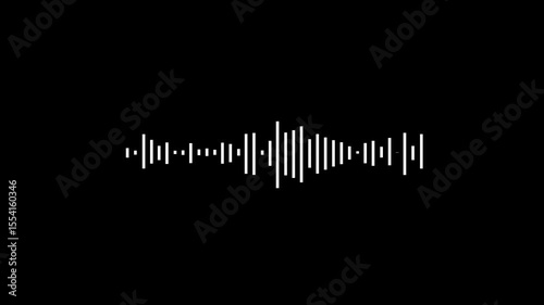 abstract music sound wave or audio waveform on a white background. Technology digital signal Audio spectrum. Sound waves meter. White audio waveform, Sound wave