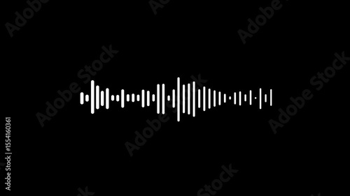Dynamic equalizer visual effect, Abstract sound waves, Digital simple equalizer (sound wave), on isolated background.