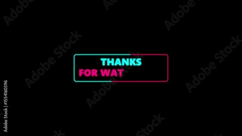 thanks for watching animation for tiktok videos content portrait with black background.