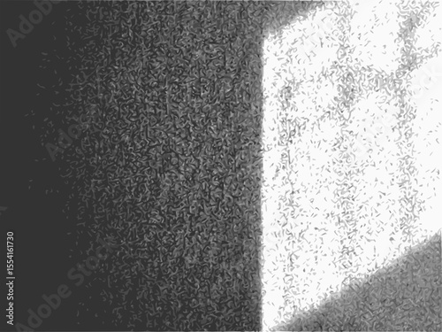 Abstract Ilustration Textured Background with Strong Light and Shadow from Window, Creating a Dynamic Visual Effect on a Rough Surface.