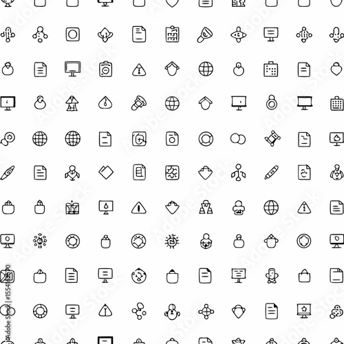 break even analysis icon set  