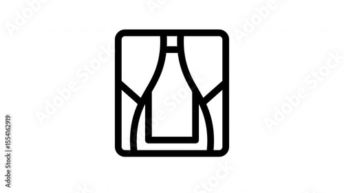 fitting room minimalist stroke animation