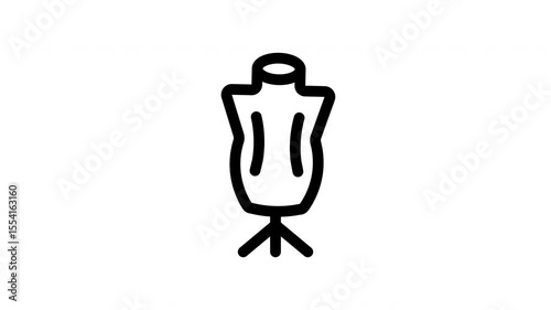 mannequin minimalist stroke animation