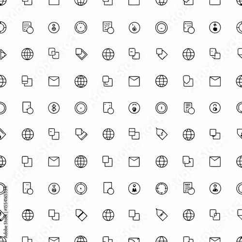 digital remittance and transfer icon set          