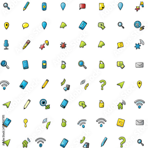 graffiti style android icon set                 (1)