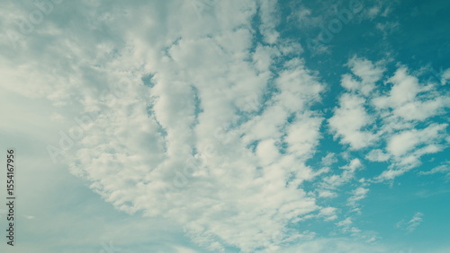 Time lapse. Admire the Beautiful Cloud Patterns That Grace a Clear and Open Sky, Captivating All