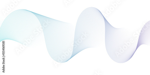 Energy abstract smooth blue frequency isolated element creative blend curve flow line technology modern white web banner vector beautiful waveform light music energy design.	