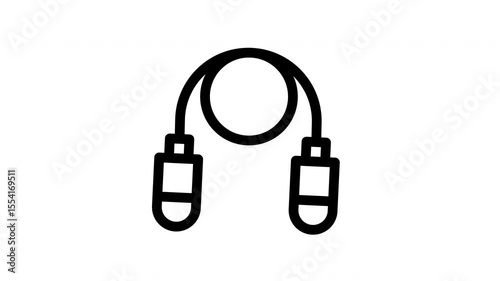 jump rope minimalist stroke animation