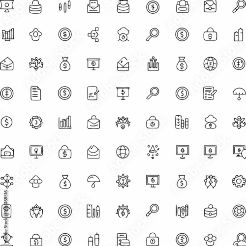investor pitch deck icons     