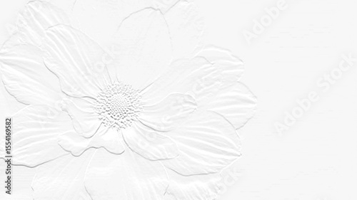 white flower on white background