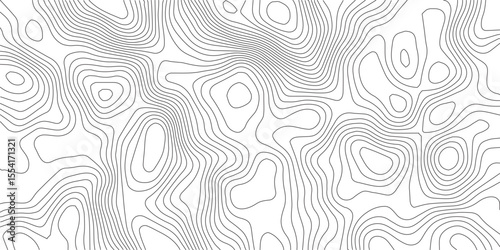 Abstract gray topography contour map background design .geometric black wave curve lines texture .abstract topographic map with wave line pattern . 
