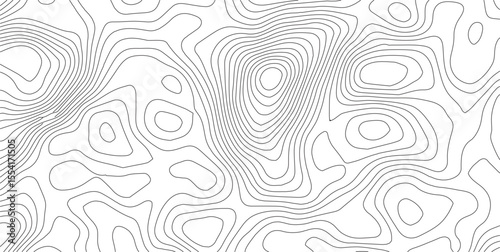 Abstract Topographic background. Geographic line map. Wavy pattern design. Paper texture imitation of a geographical map shades. Vector illustration. 
