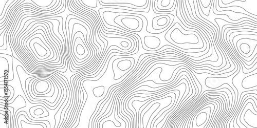 Abstract Topographic background. Geographic line map. Wavy pattern design. Paper texture imitation of a geographical map shades. Vector illustration. 
