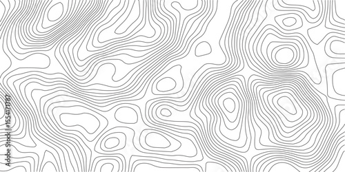 Abstract Topographic background. Geographic line map. Wavy pattern design. Paper texture imitation of a geographical map shades. Vector illustration. 
