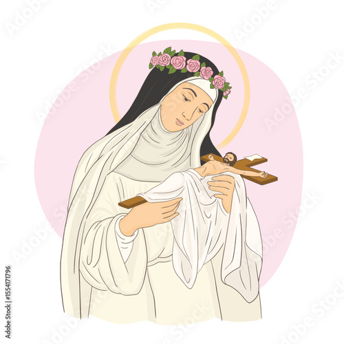 Feast of santa rosa de Lima, saint of Peru. 1586-1617.