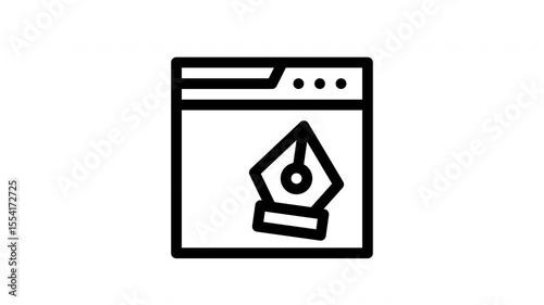 graphic design minimalist stroke animation