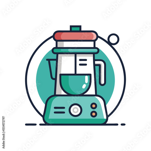line art home gadget, mug, jug, shovel, mixer machine, icon, logo vector design