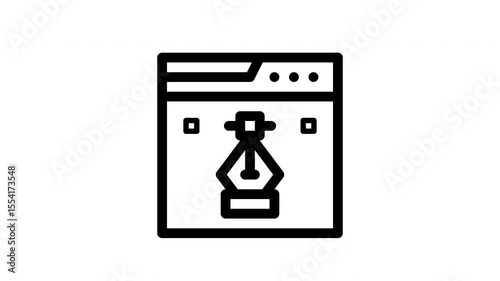 vector minimalist stroke animation