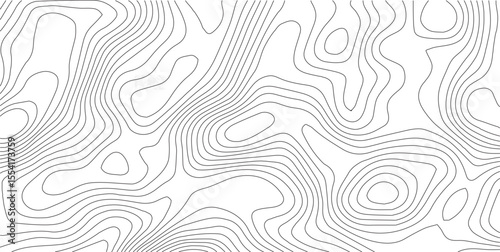 Topographic map background geographic line map with elevation assignments. Modern design with White background with topographic wavy pattern design.paper texture Imitation of a geographical map shades
