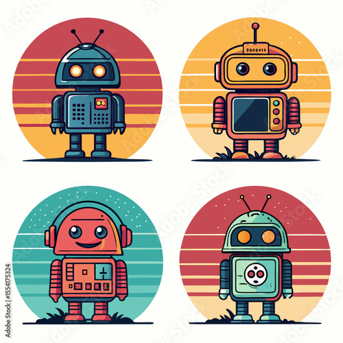 retro 80s style android icon set                   (1)