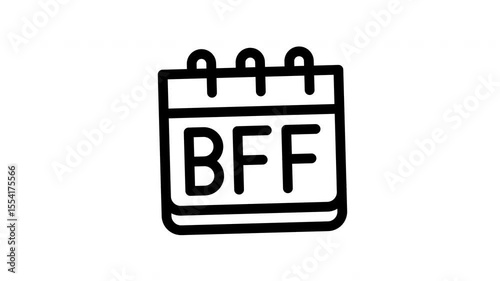 bff minimalist stroke animation