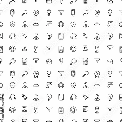 sales funnel and customer journey icons          