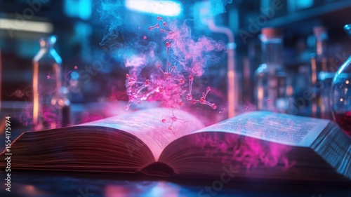 Neon Alchemy: Mystical Chemistry in Motion