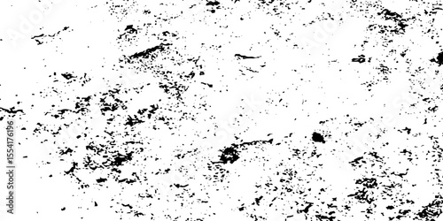 Distress grunge urban overlay spotted concrete grain surface grainy noise rust wall grunge black splatter and white background. damaged chalk crack rough ink wall texture.	
