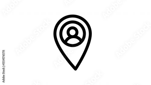 location minimalist stroke animation