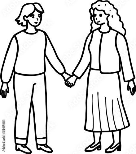 elderly man and woman
