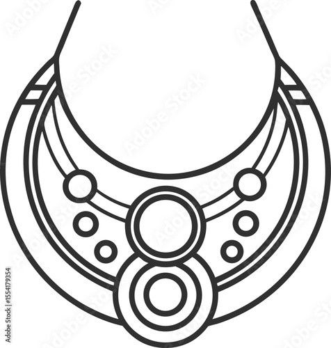 black and white necklace