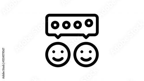 friends minimalist stroke animation