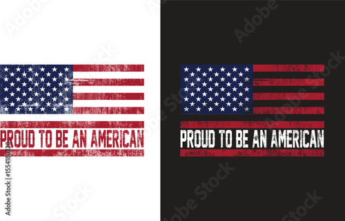Proud to be an american t-shirt desig