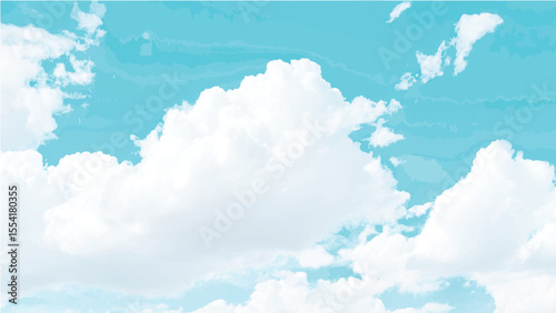 Blue sky with white clouds, blue sky with clouds. nature background