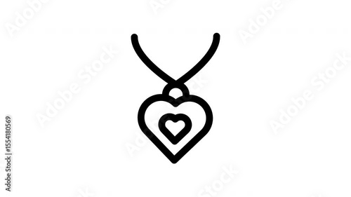 necklace minimalist stroke animation