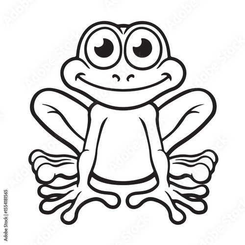 frog on a white background