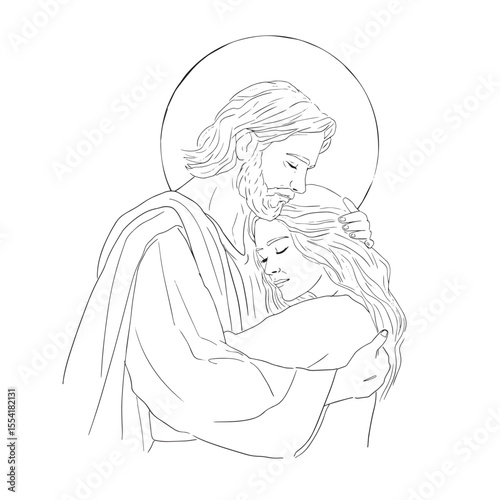 Φωτογραφία The love of God, represented in Jesus' embrace of each person