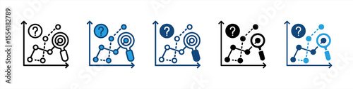 Analysis icon sheet multiple style collection
