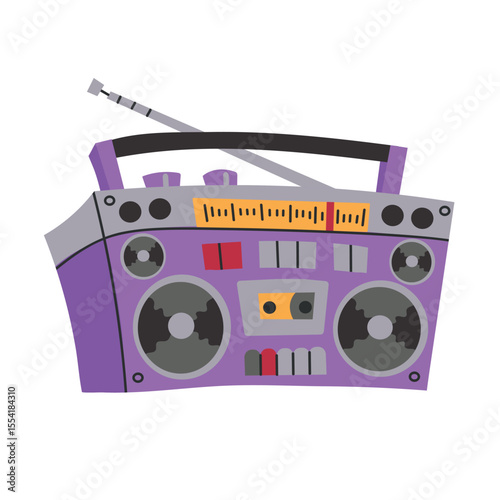 Retro Boombox 2 icon clipart avatar logotype isolated illustration