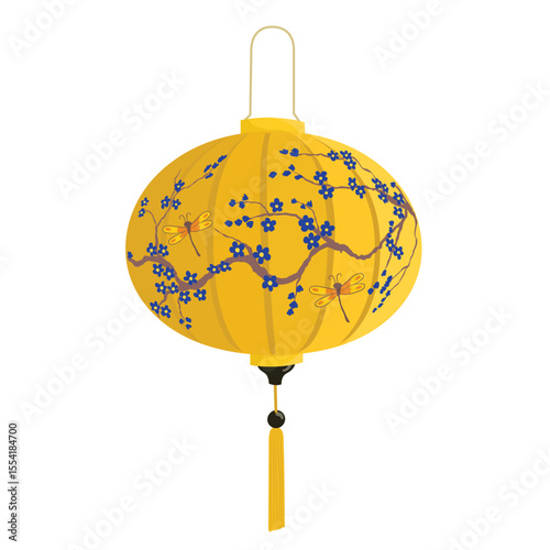Chinese lanterns circular and cylindrical shape