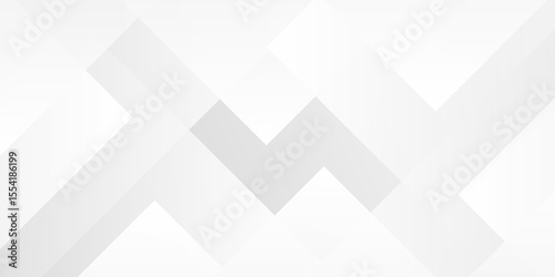 White and gray rectangle geometric concept technology modern futuristic subtle abstract background. Modern gray abstract vector long banner background. Futuristic technology concept graphic design.	
