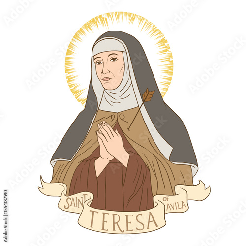 Saint Teresa of Jesus of Avila. Catholic church.