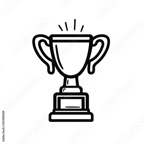  Trophy cup icon vector