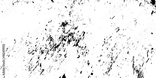 Crack and scratched grunge dust wall urban background texture vector. crack cement wall texture. black textured grainy cracked ground lines isolated on white. distressed overlay grainy texture.